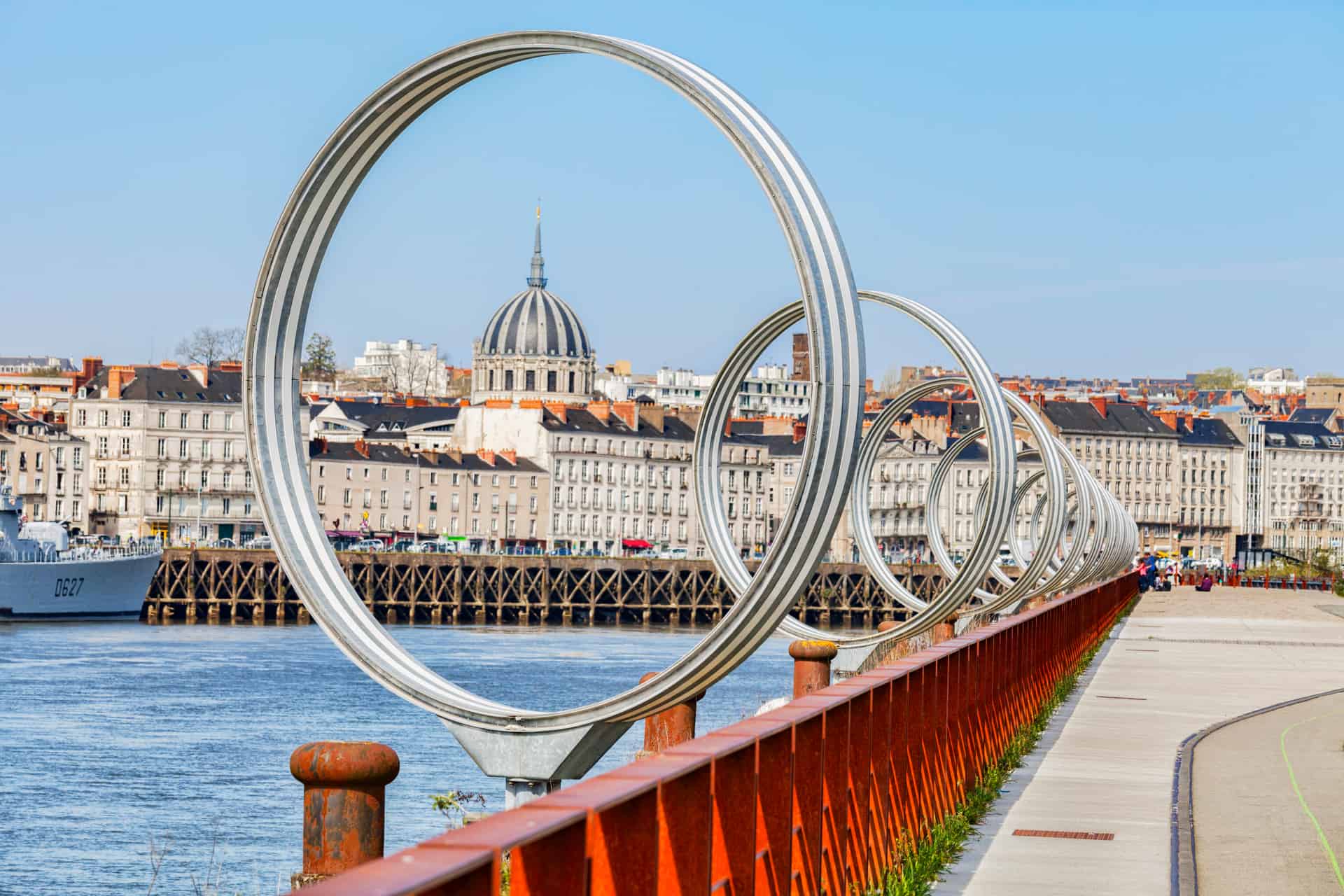 les anneaux sur l'île de nantes