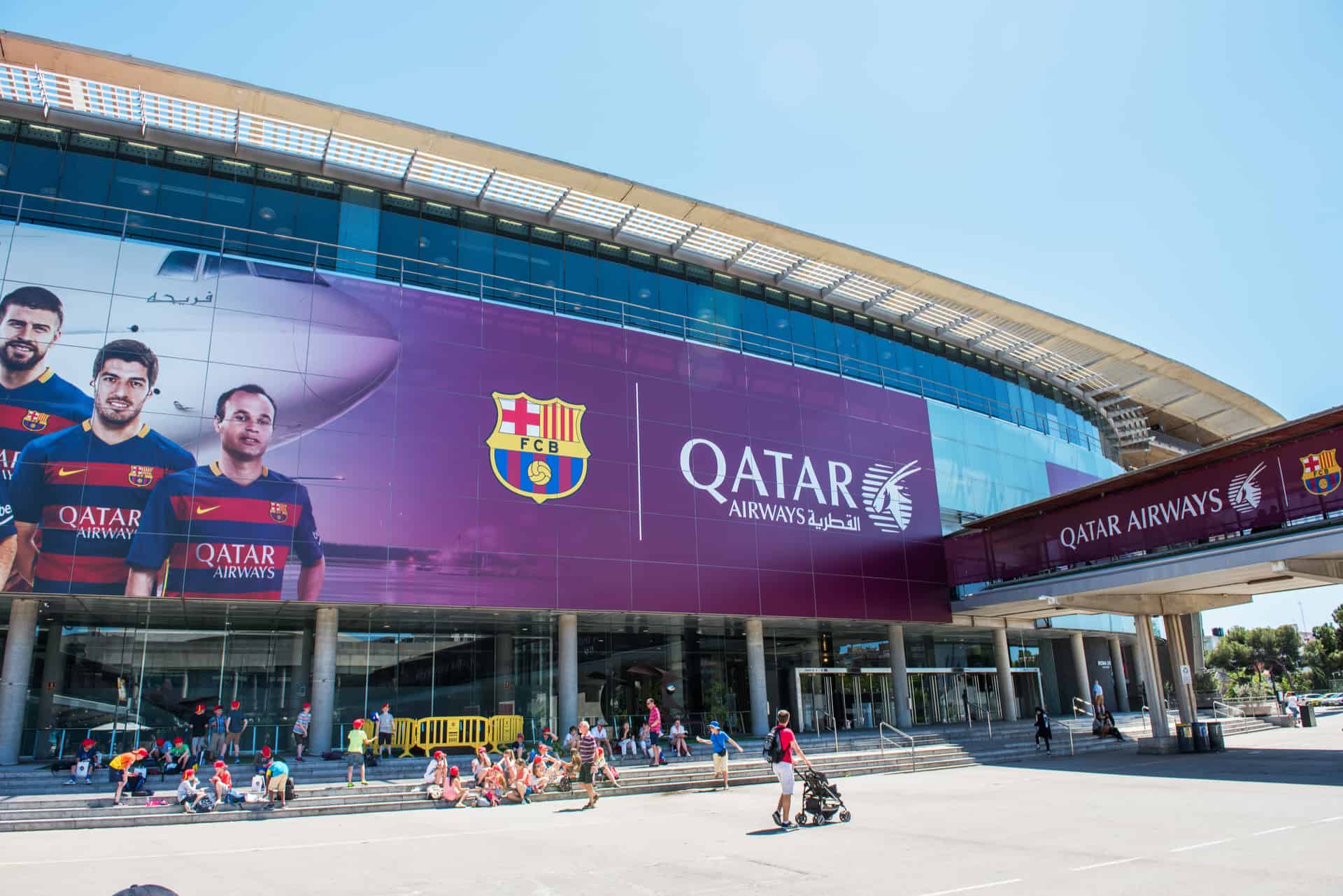 entrée du camp nou