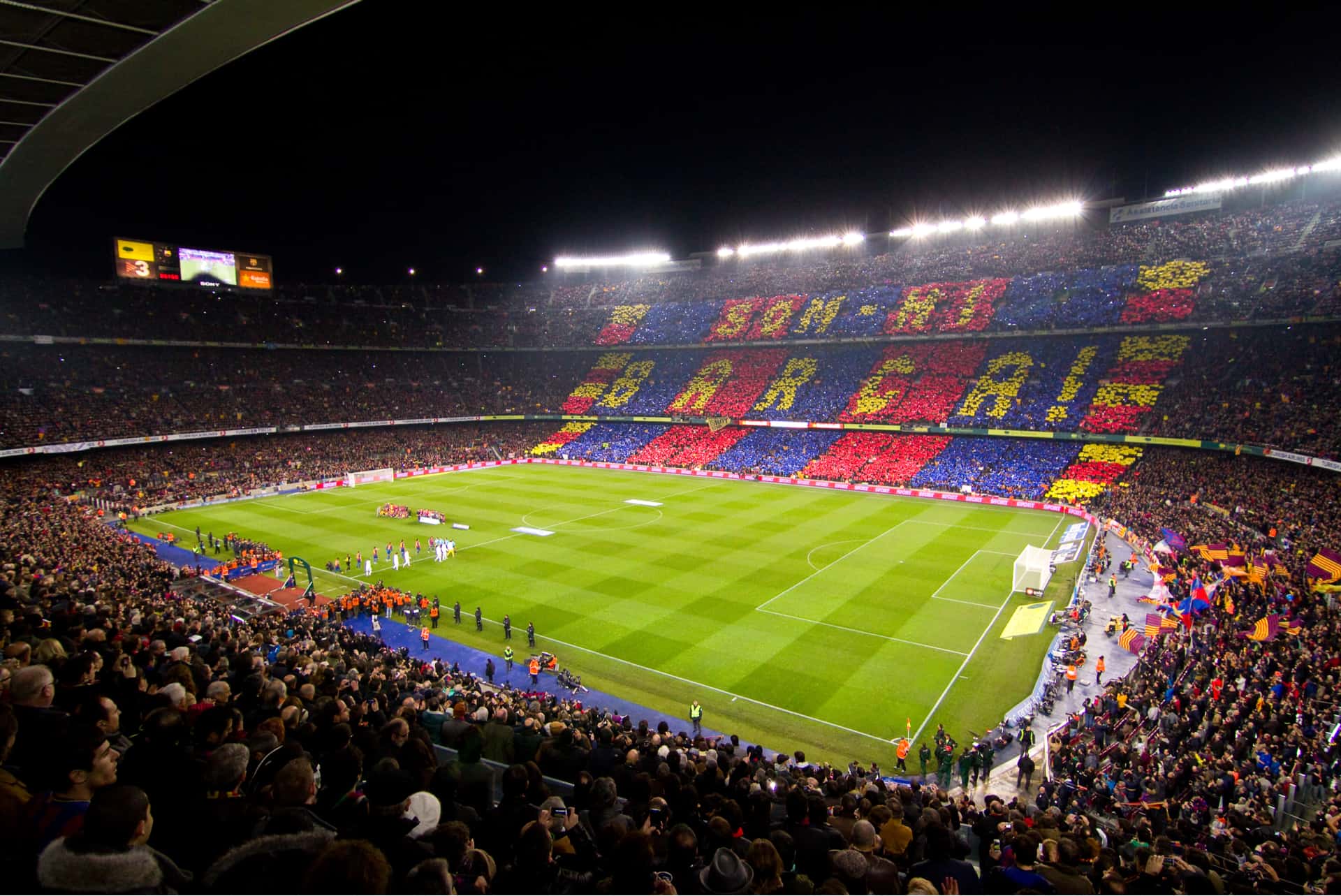 spectateurs au camp nou