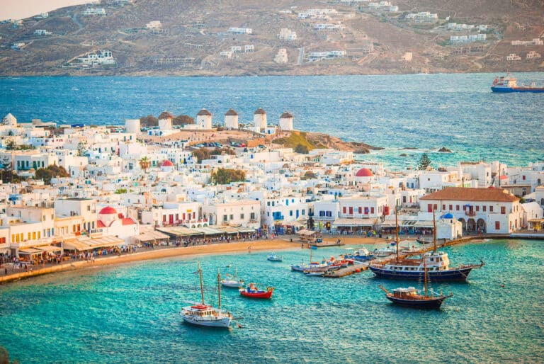 Excursion en bateau à Délos et à Mykonos