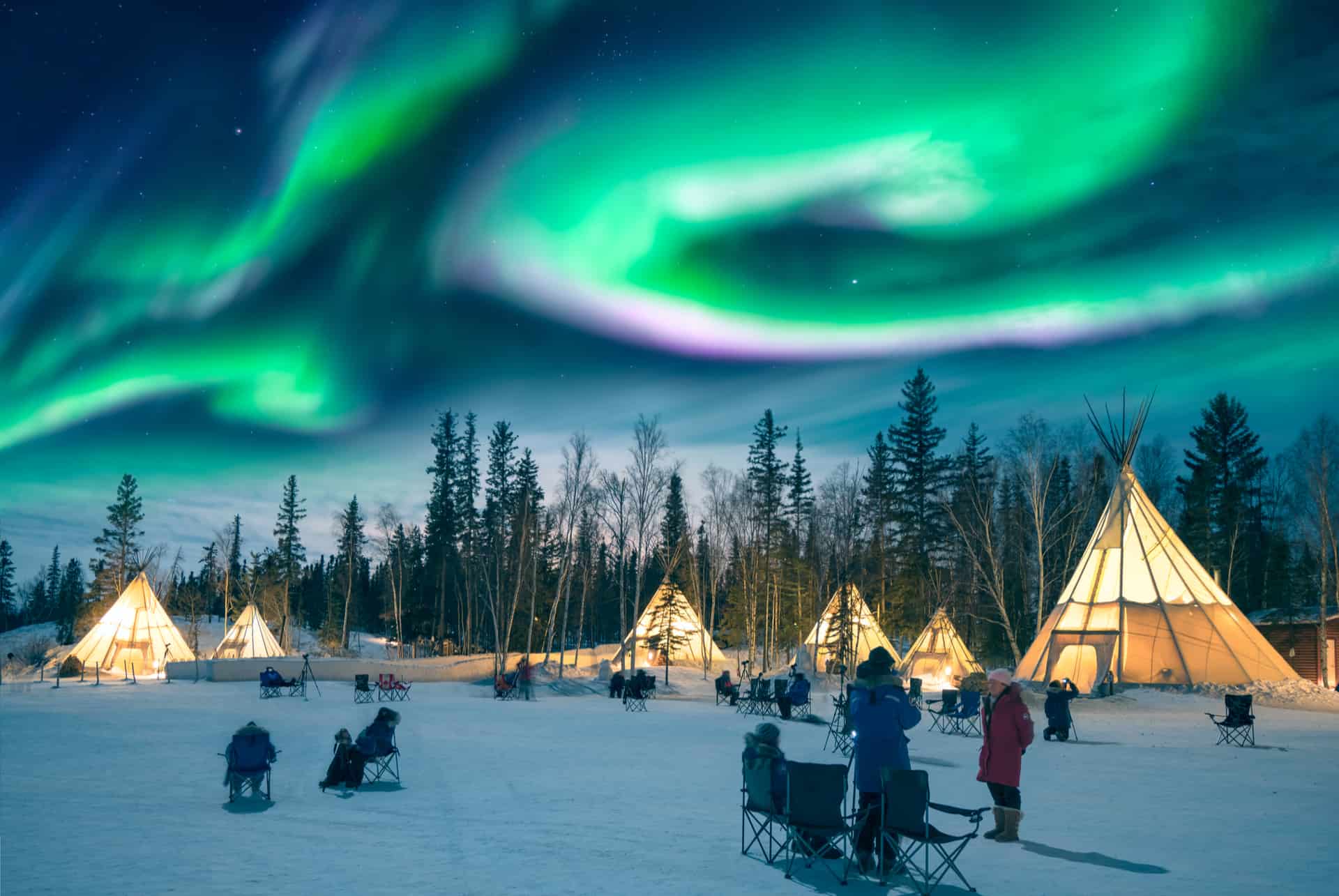  yellowknife canada aurore boreale