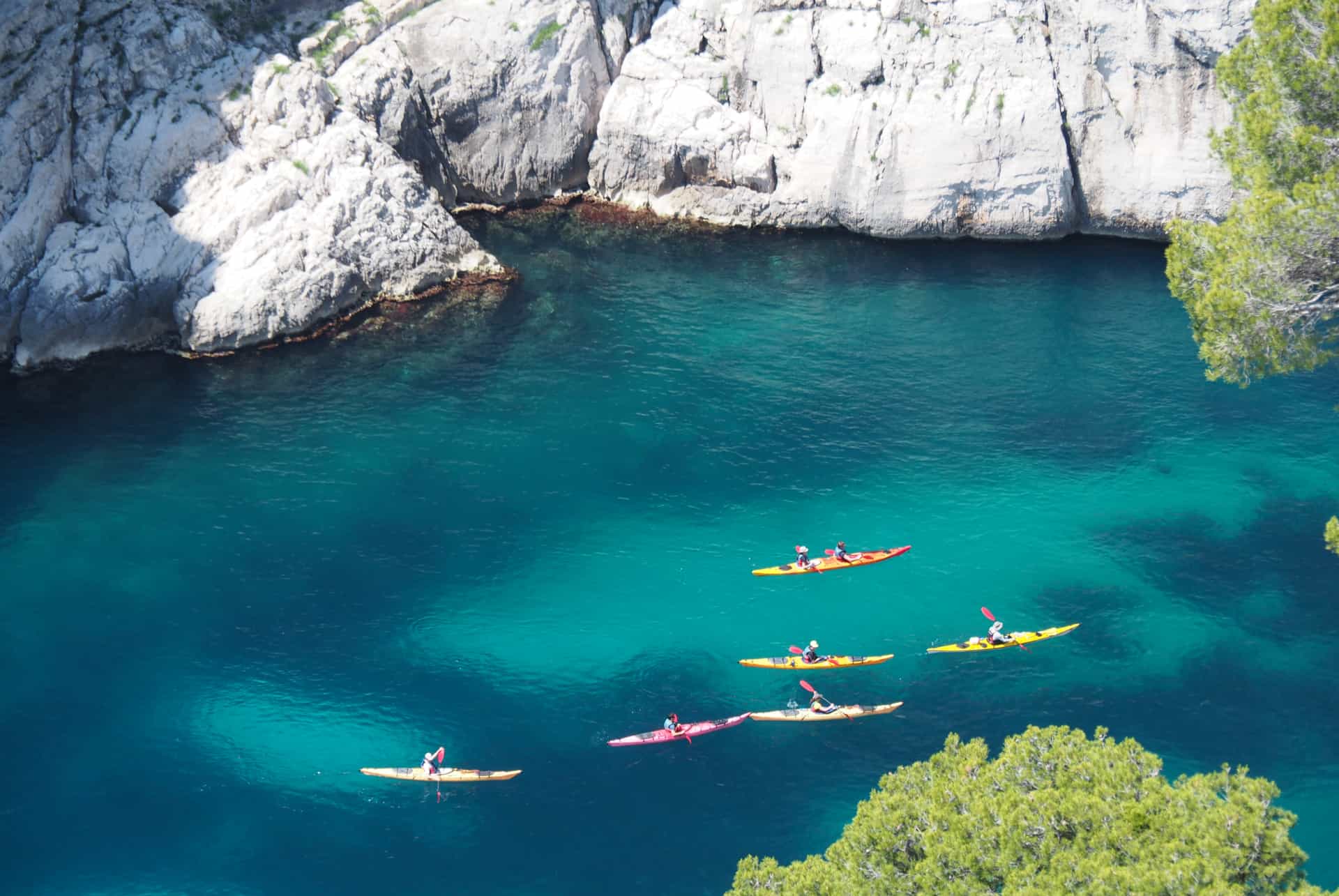 calanques kayak