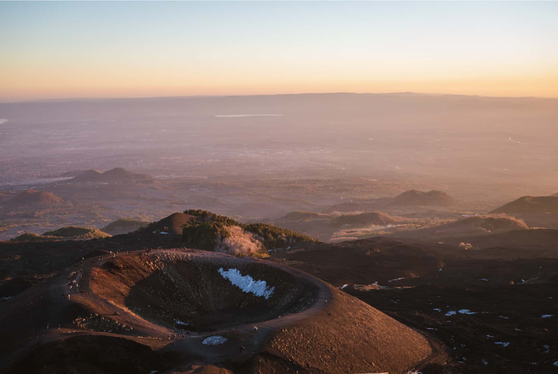 etna sunset