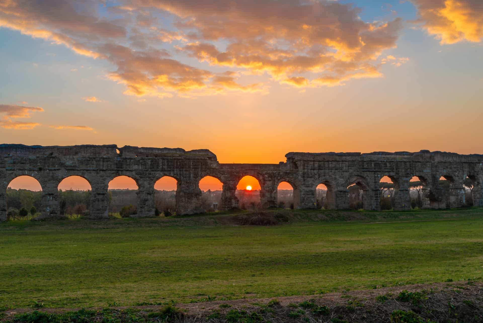 parc aqueducs rome novembre