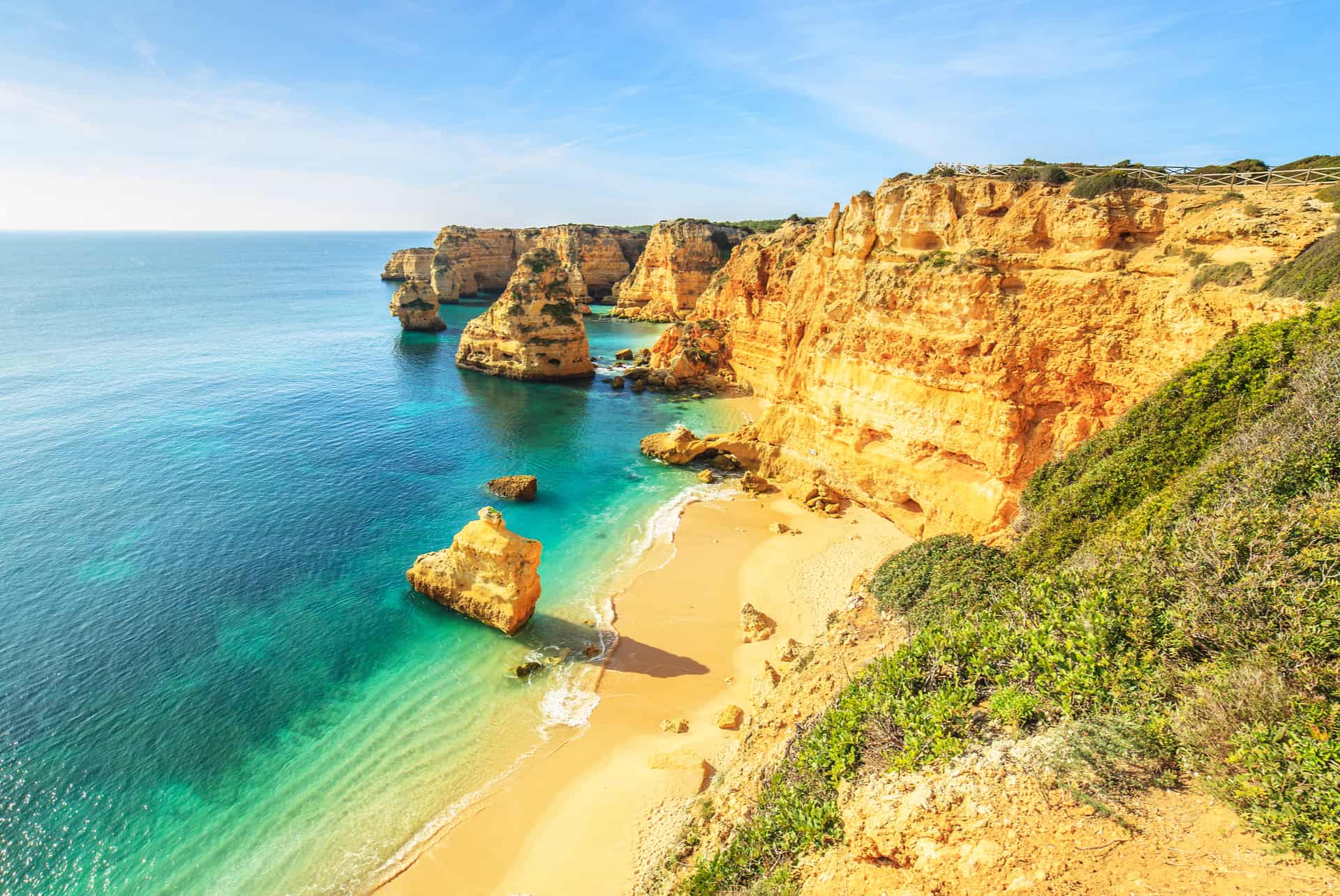 praia de marinha road trip en algarve