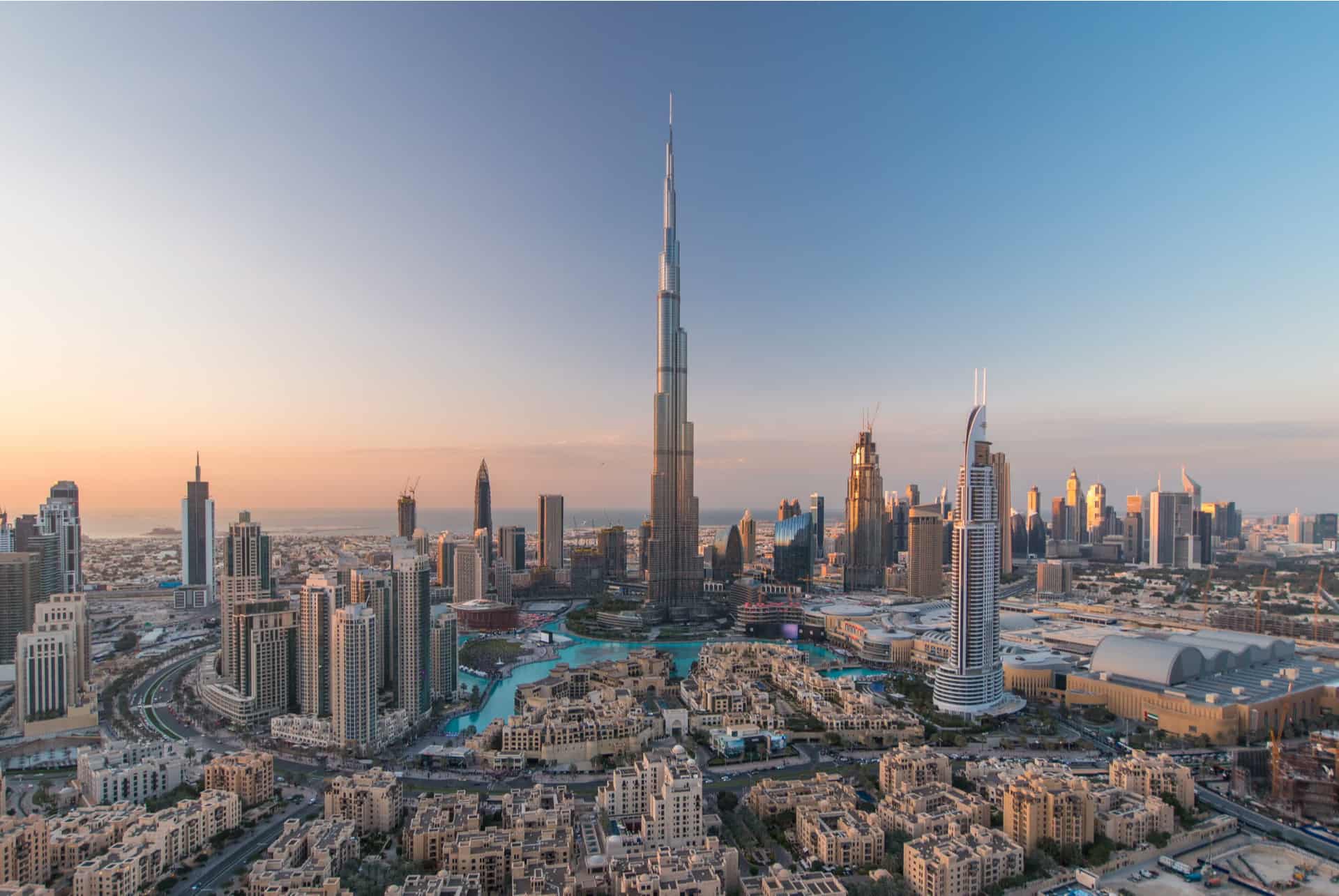 burj khalifa coucher de soleil