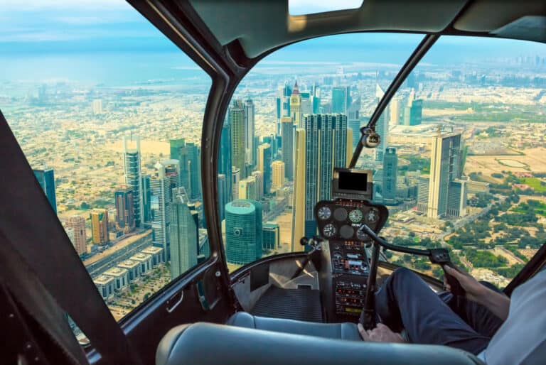 Survol de Dubaï en hélicoptère