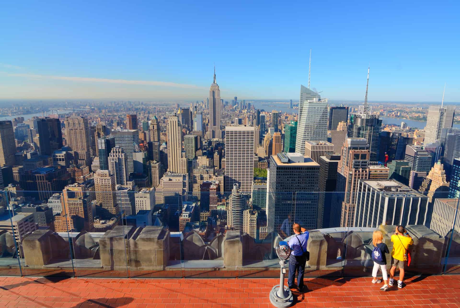 top of the rock new york empire state building ou top of the rock