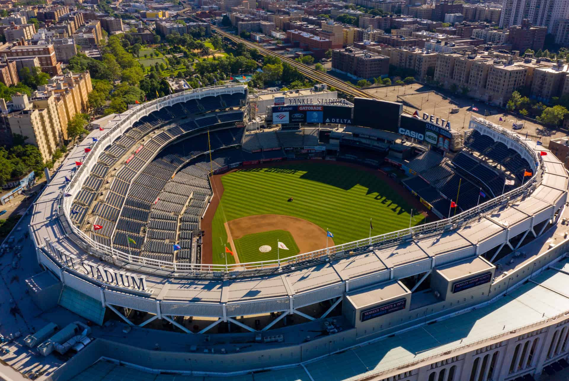 yankee stadium vue du ciel