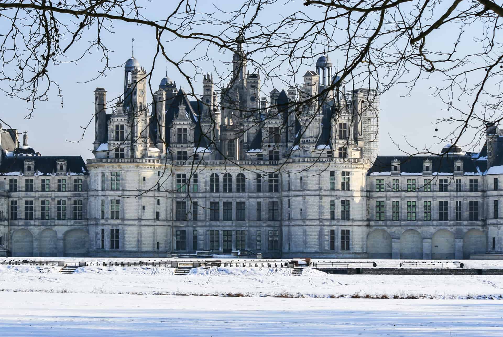 chateau de la loire hiver