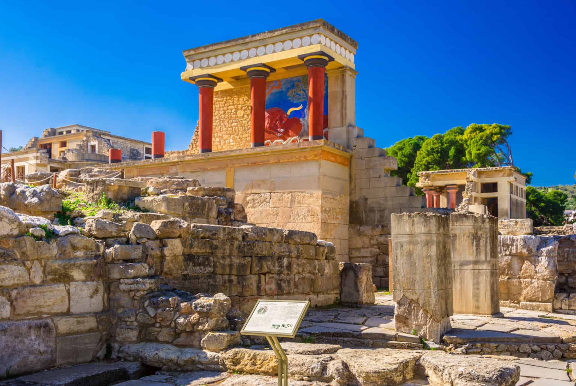 palais de knossos murs