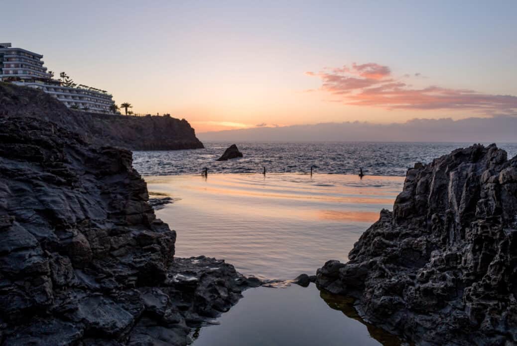 piscines naturelles coucher soleil