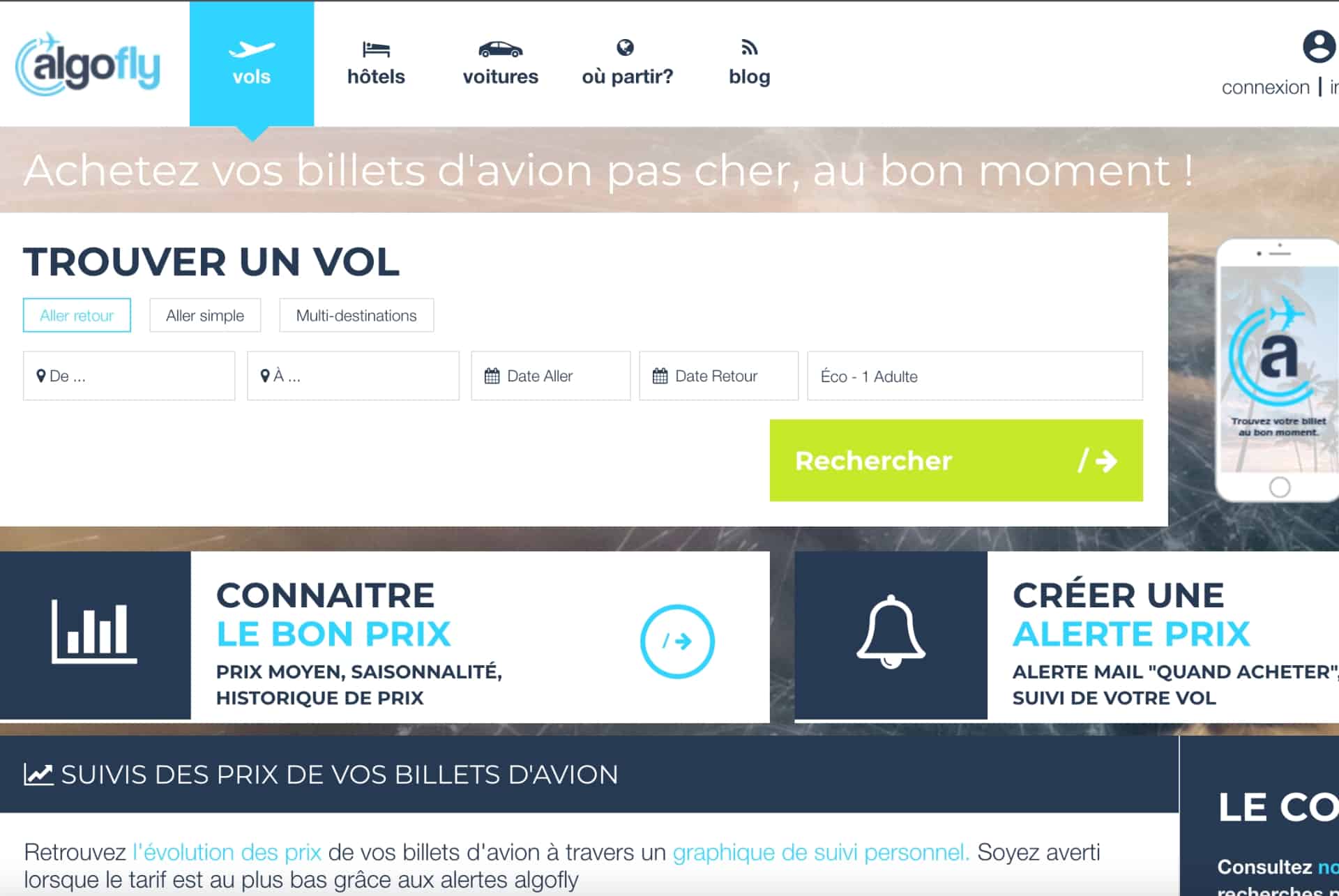 algofly meilleur comparateur de vol