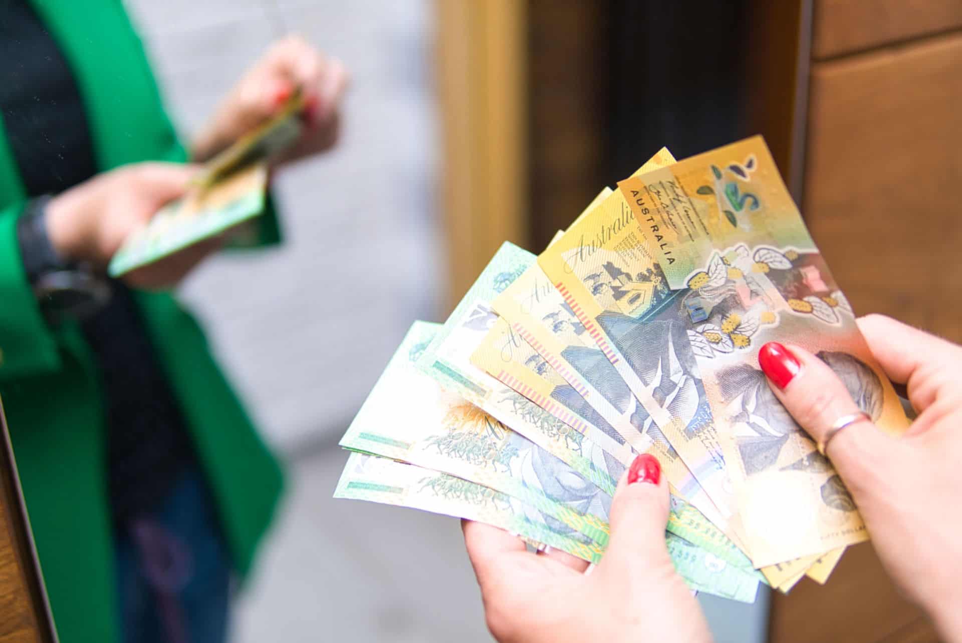 transfert d'argent en australie billets