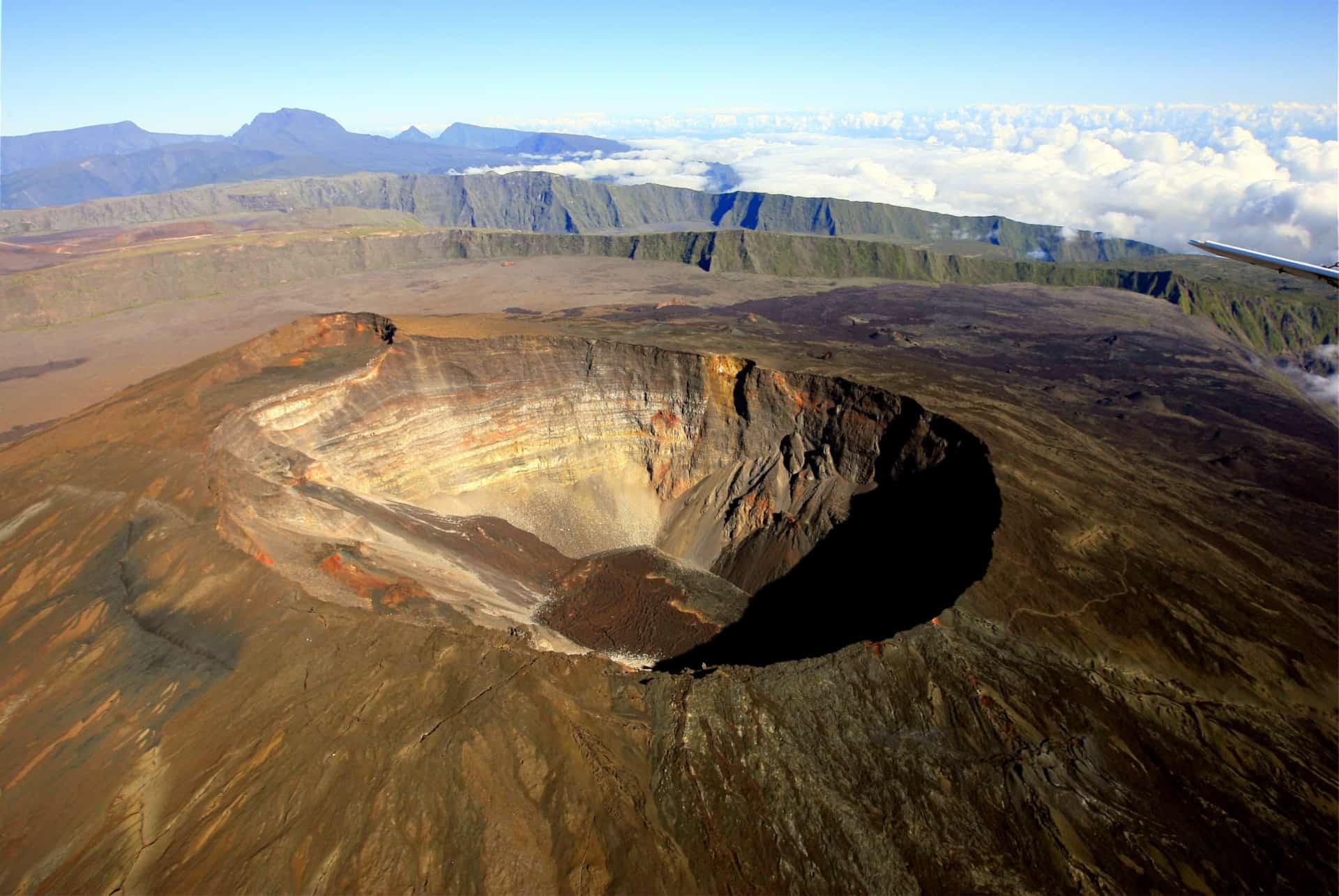 la réunion vue du ciel