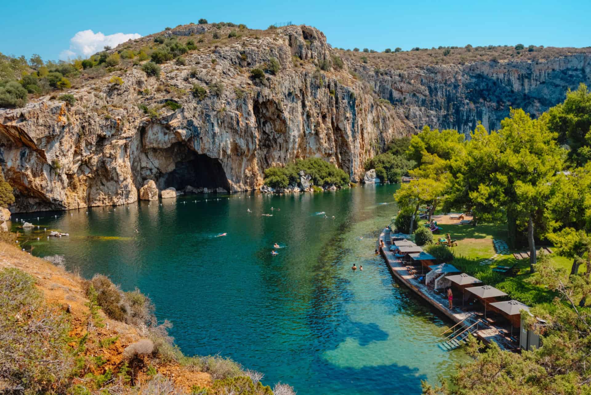 que faire a athenes lac vouliagmeni