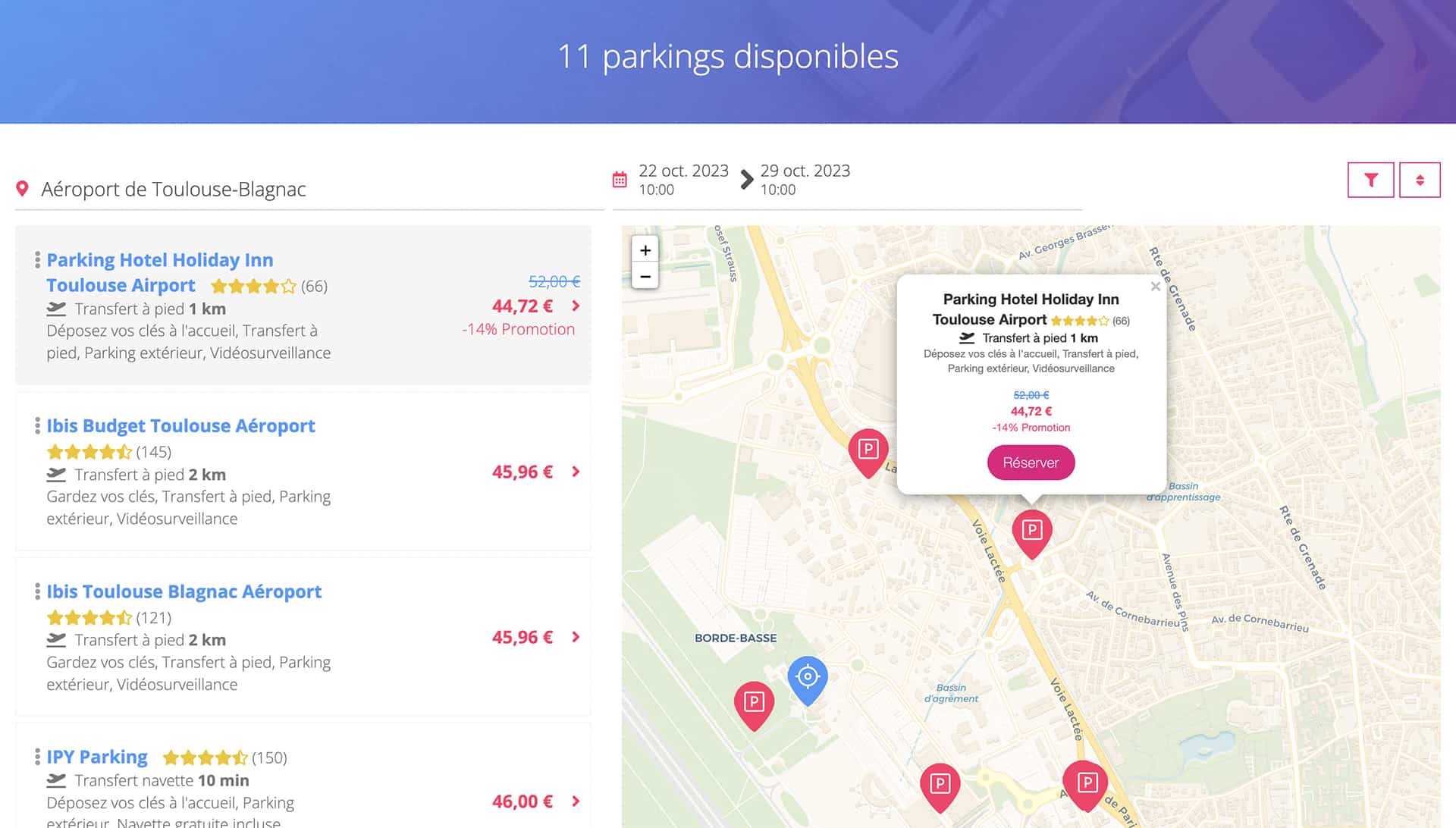 comparatif des meilleurs parkings a l aeroport de toulouse