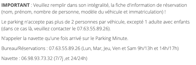 infos navette parking aeroport nantes