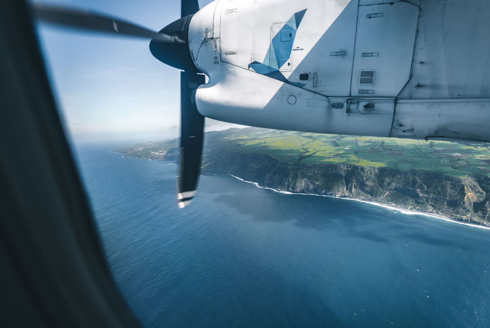 avion vers les açores