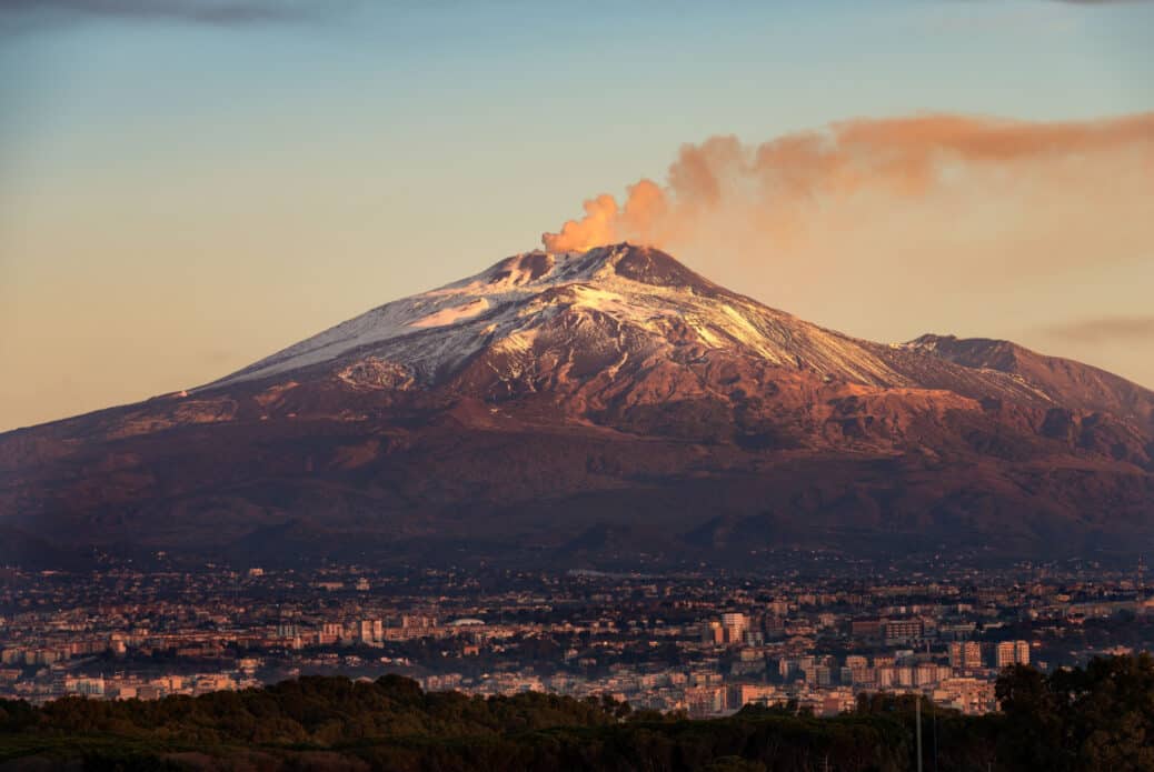 etna en eruption