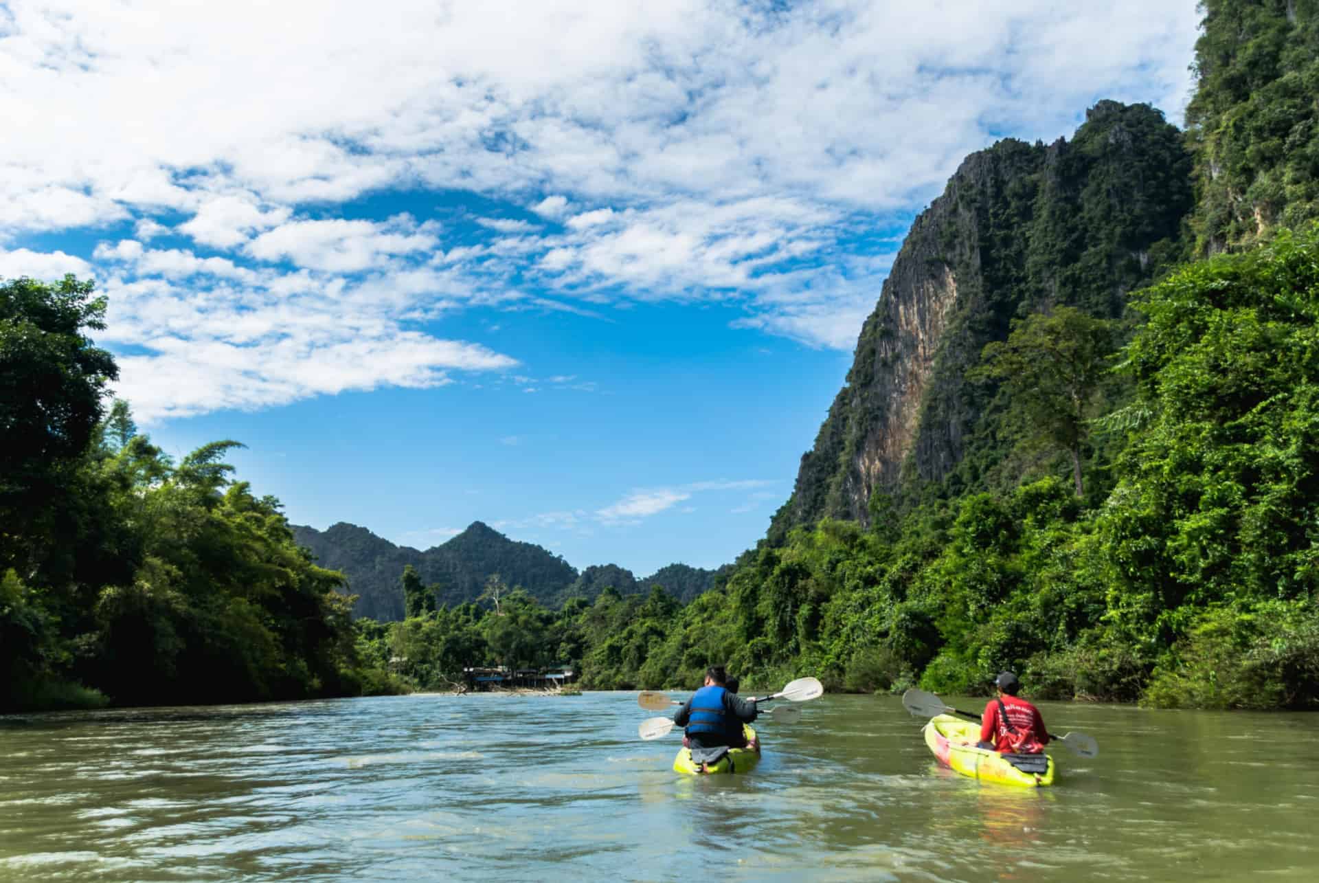 kayak riviere nam song laos