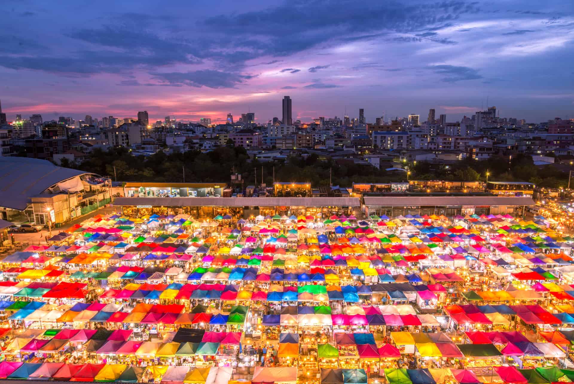 aller au marche a bangkok