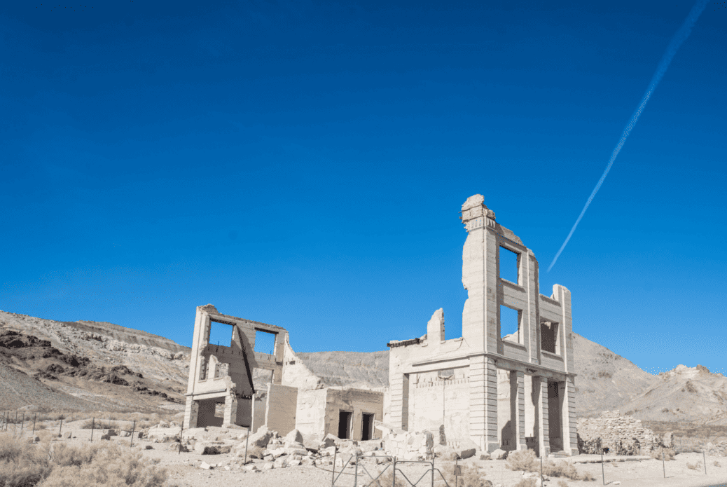 ancienne banque rhyolite visiter death valley