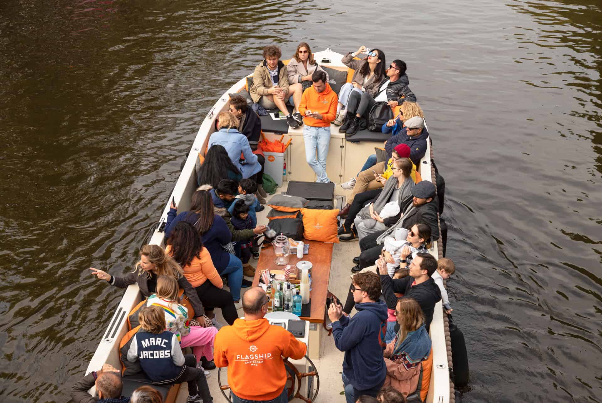 bateau decouvert croisiere canaux amsterdam