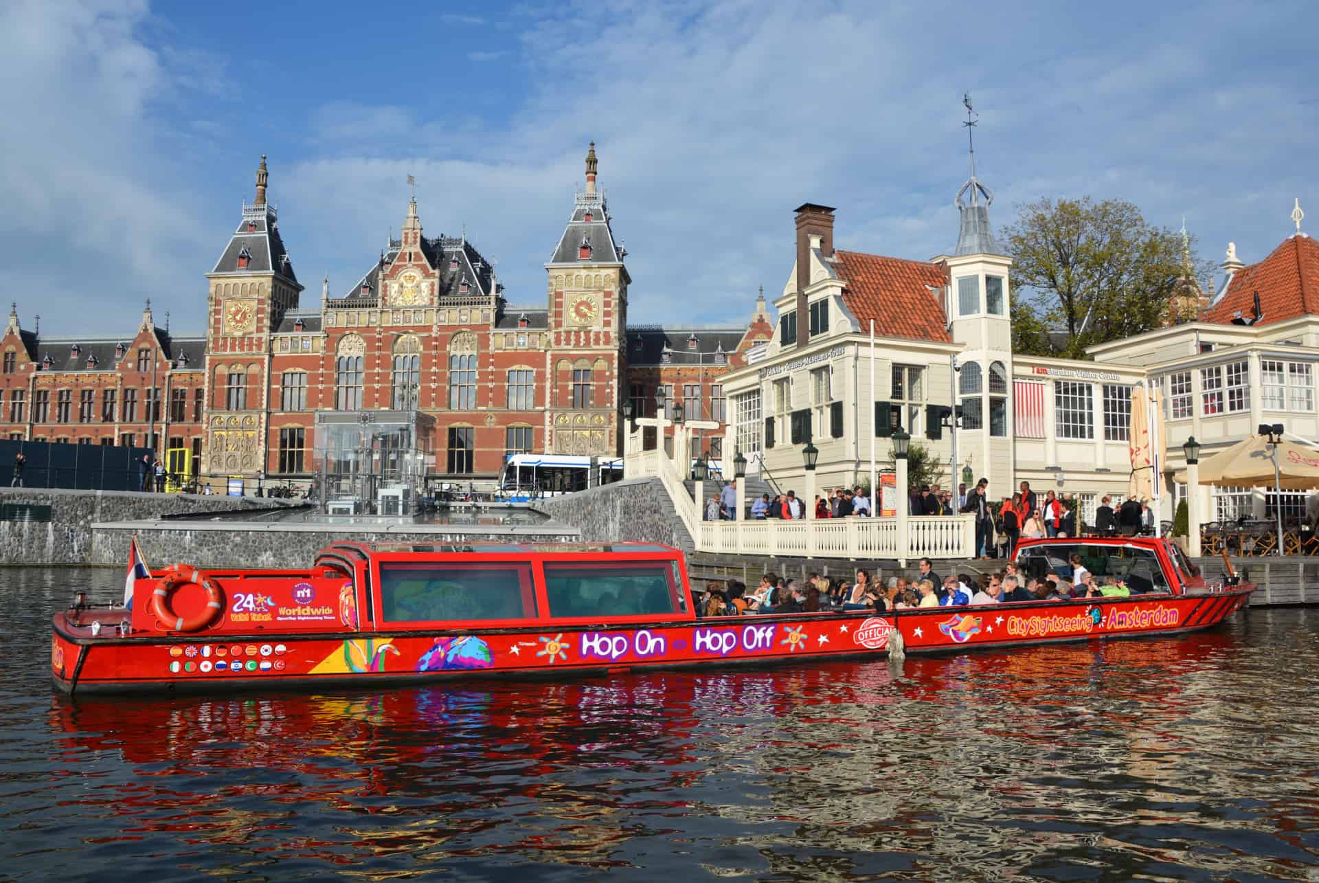 bateau hop on hop off croisiere canaux amsterdam