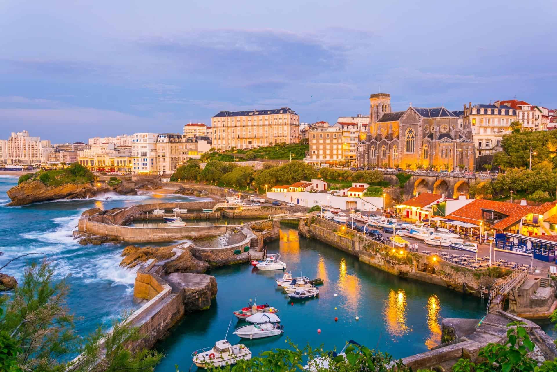 coucher de soleil biarritz