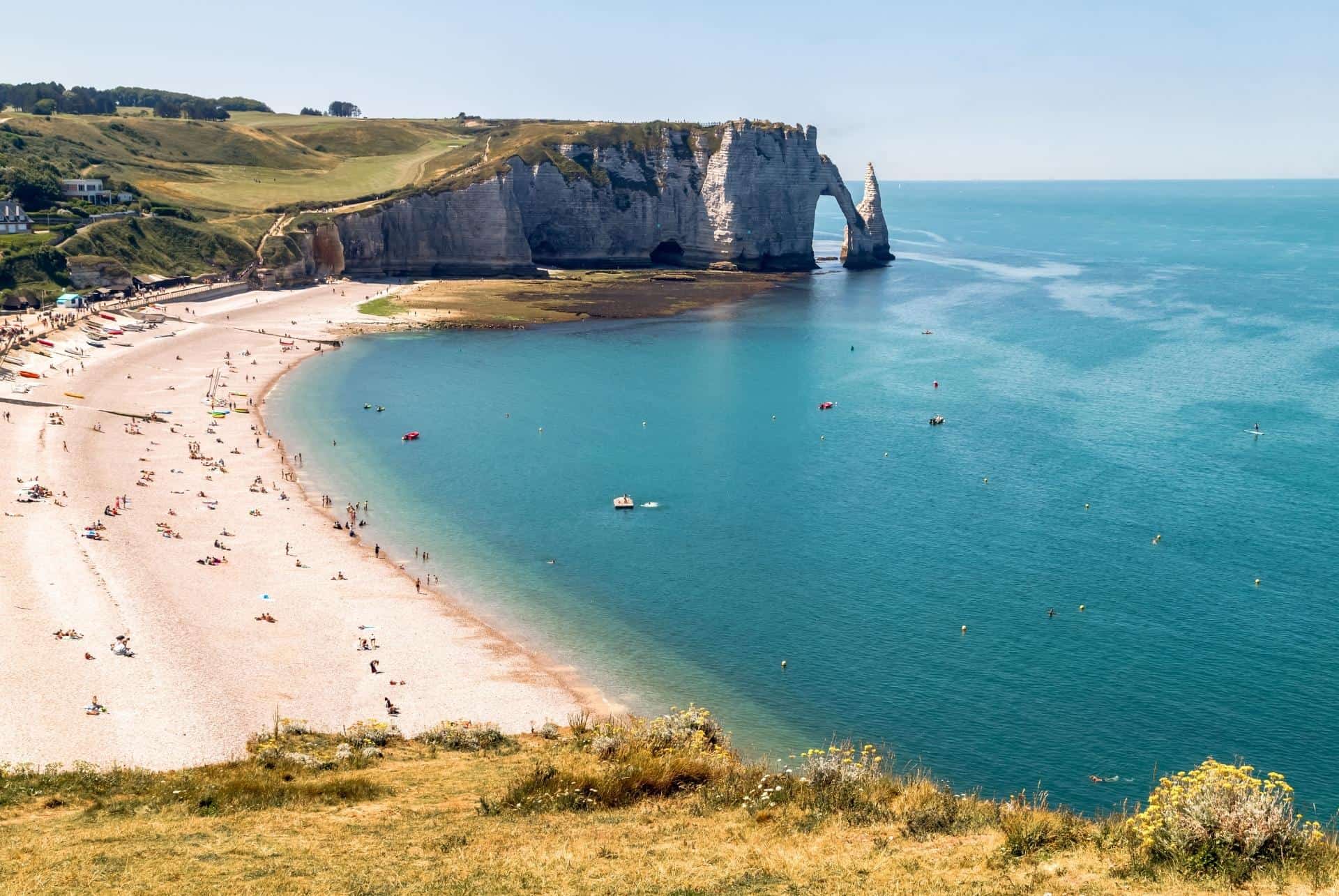 visiter falaises etretat plage