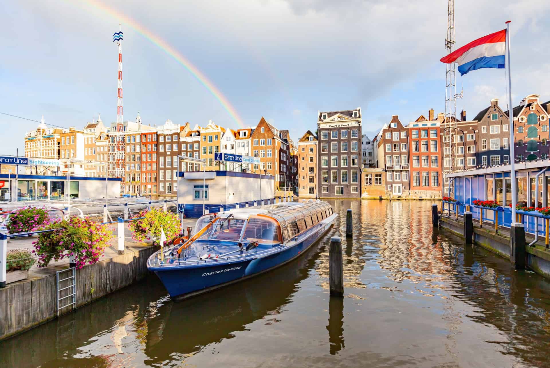 se deplacer en ferry a amsterdam