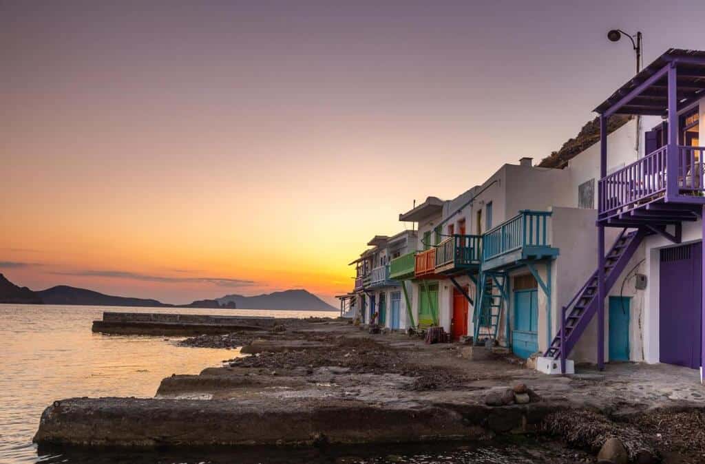 colourful land milos