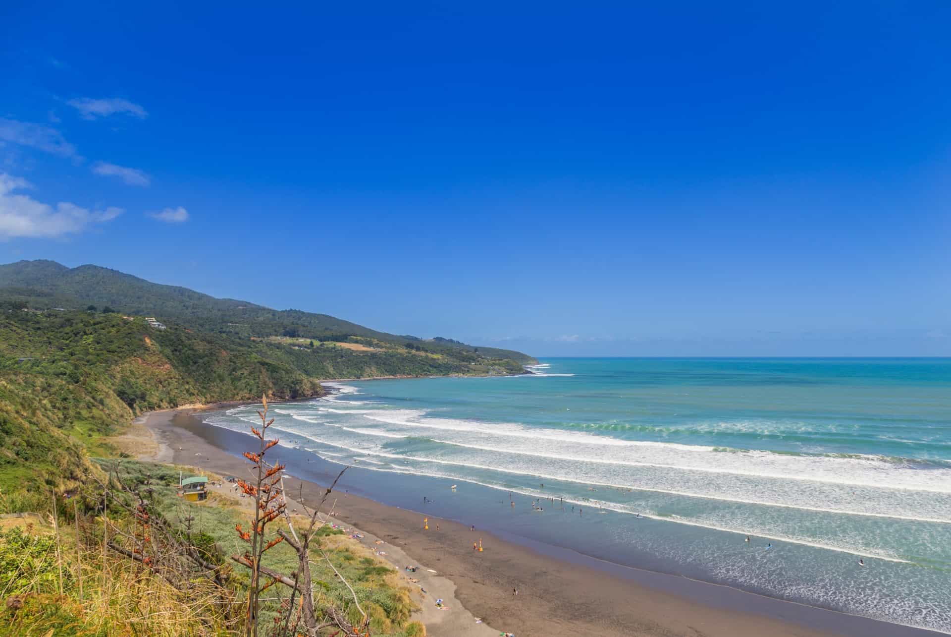 raglan beach nouvelle zelande