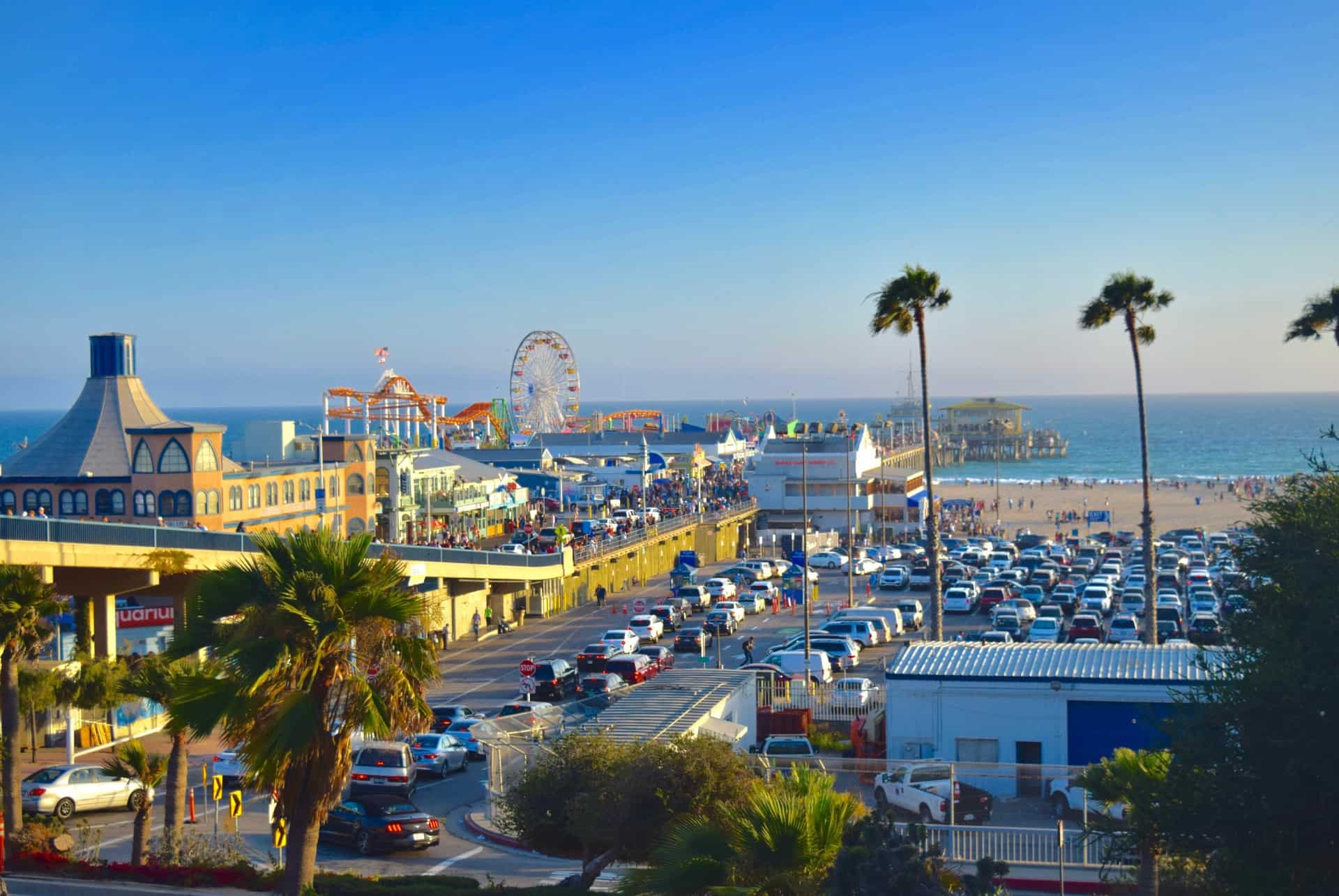 santa monica pier road trip ouest americain