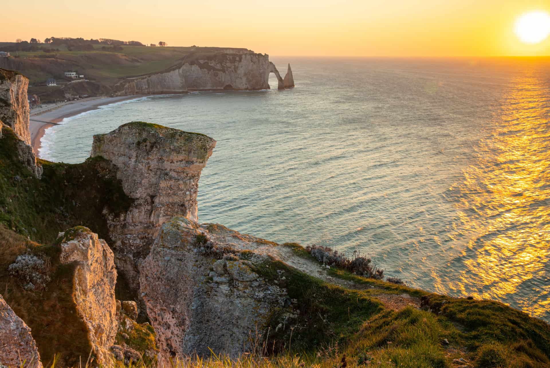 etretat falaises et plage