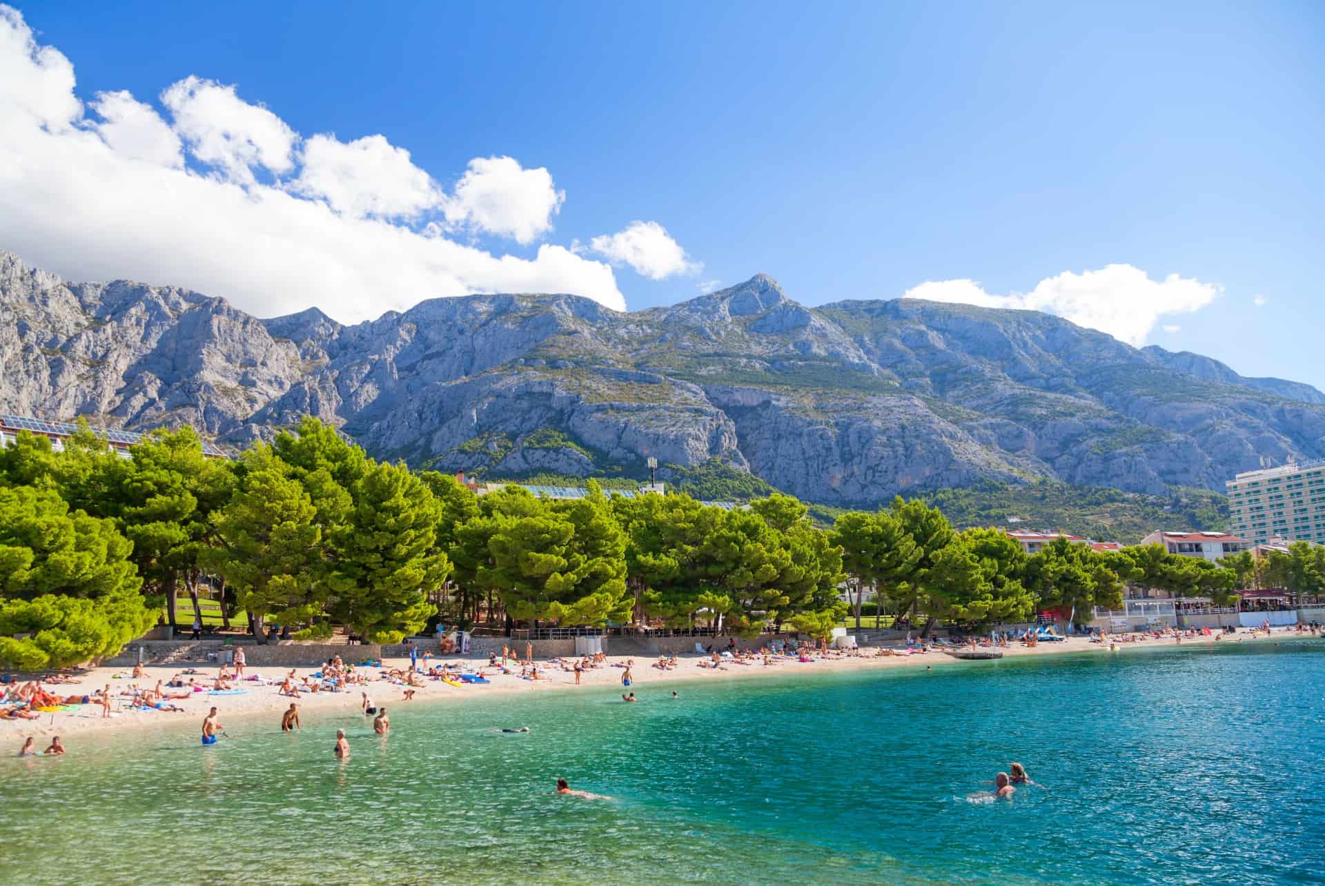 makarska plage croatie