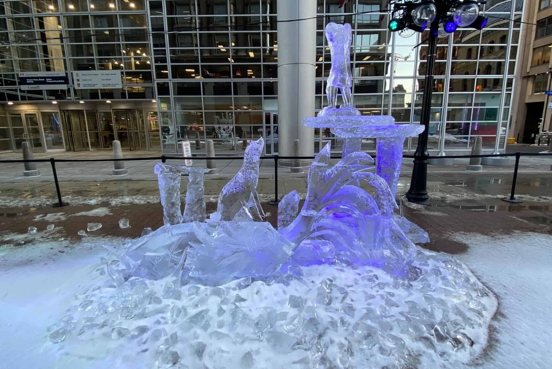 sculpture sur glace ottawa