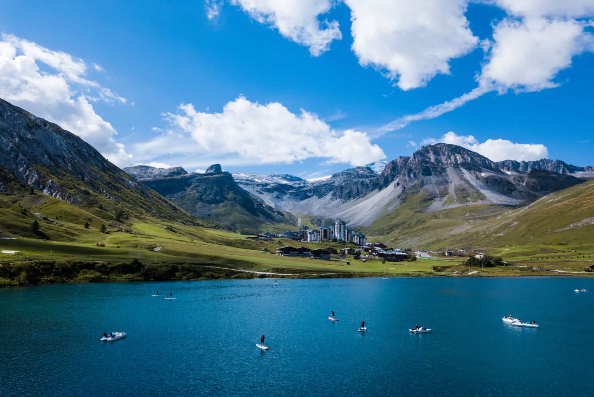 tignes lac alpes
