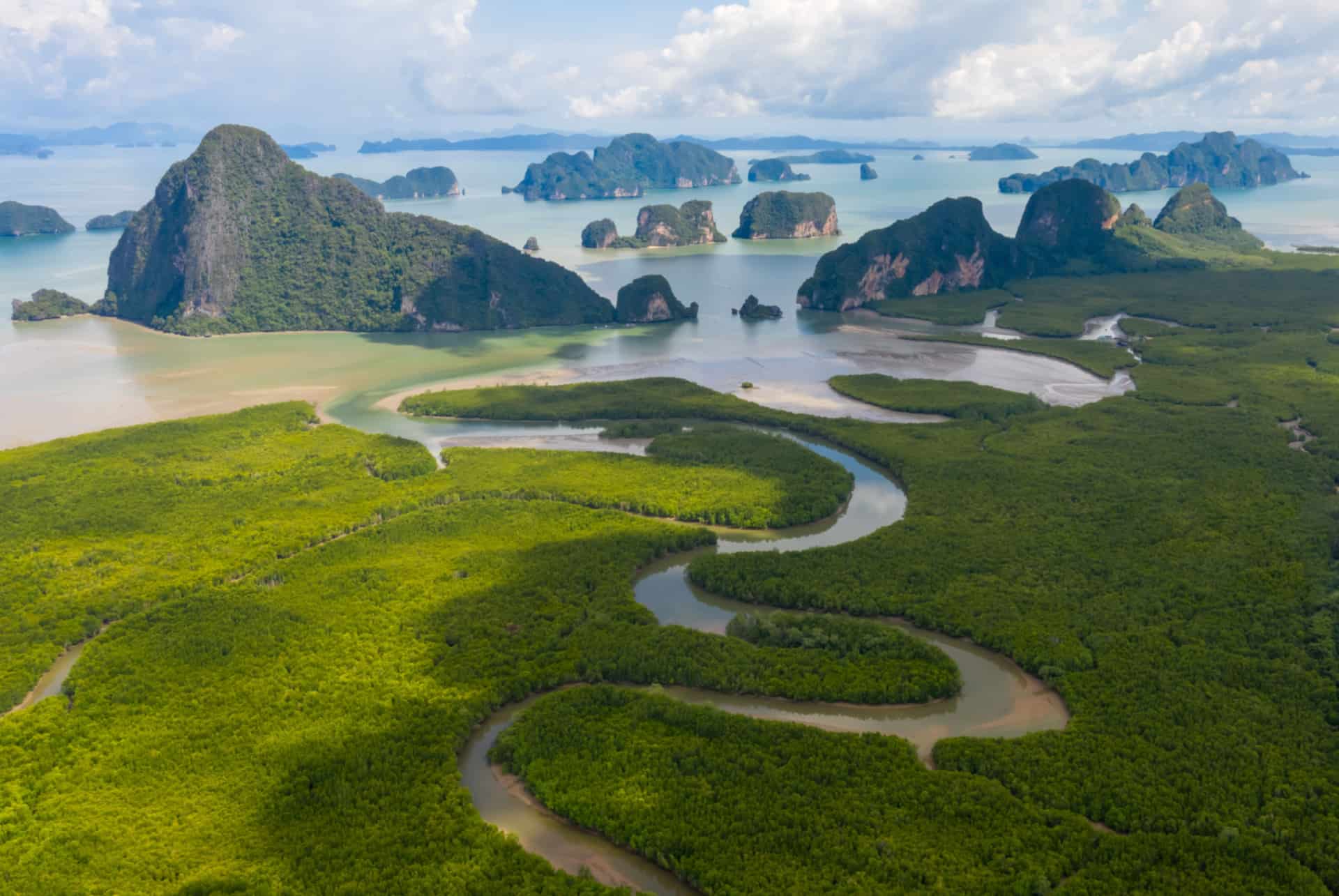 baie de phang nga en thailande