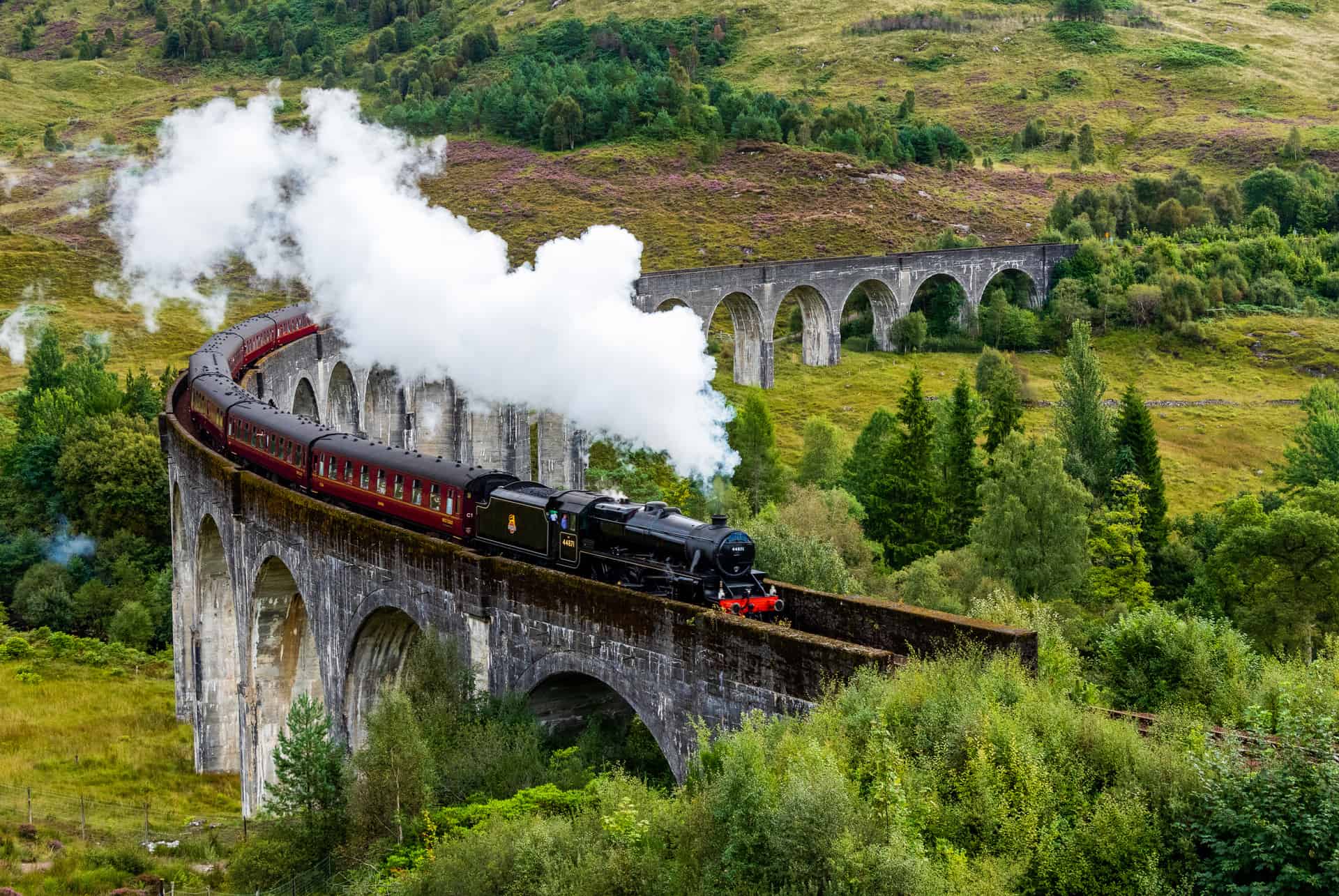 excursion train a vapeur jacobite road trip ecosse