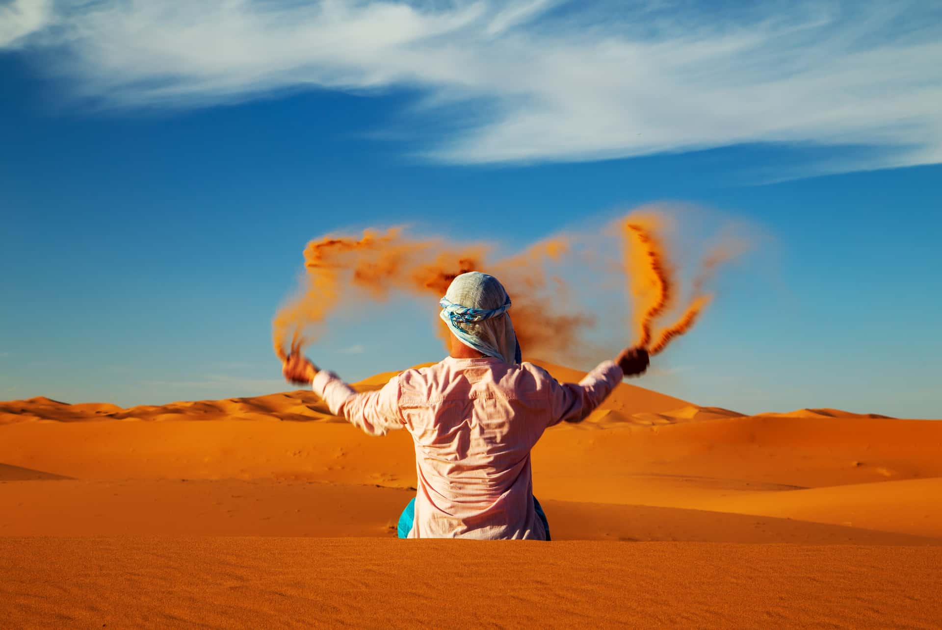 homme sable maroc