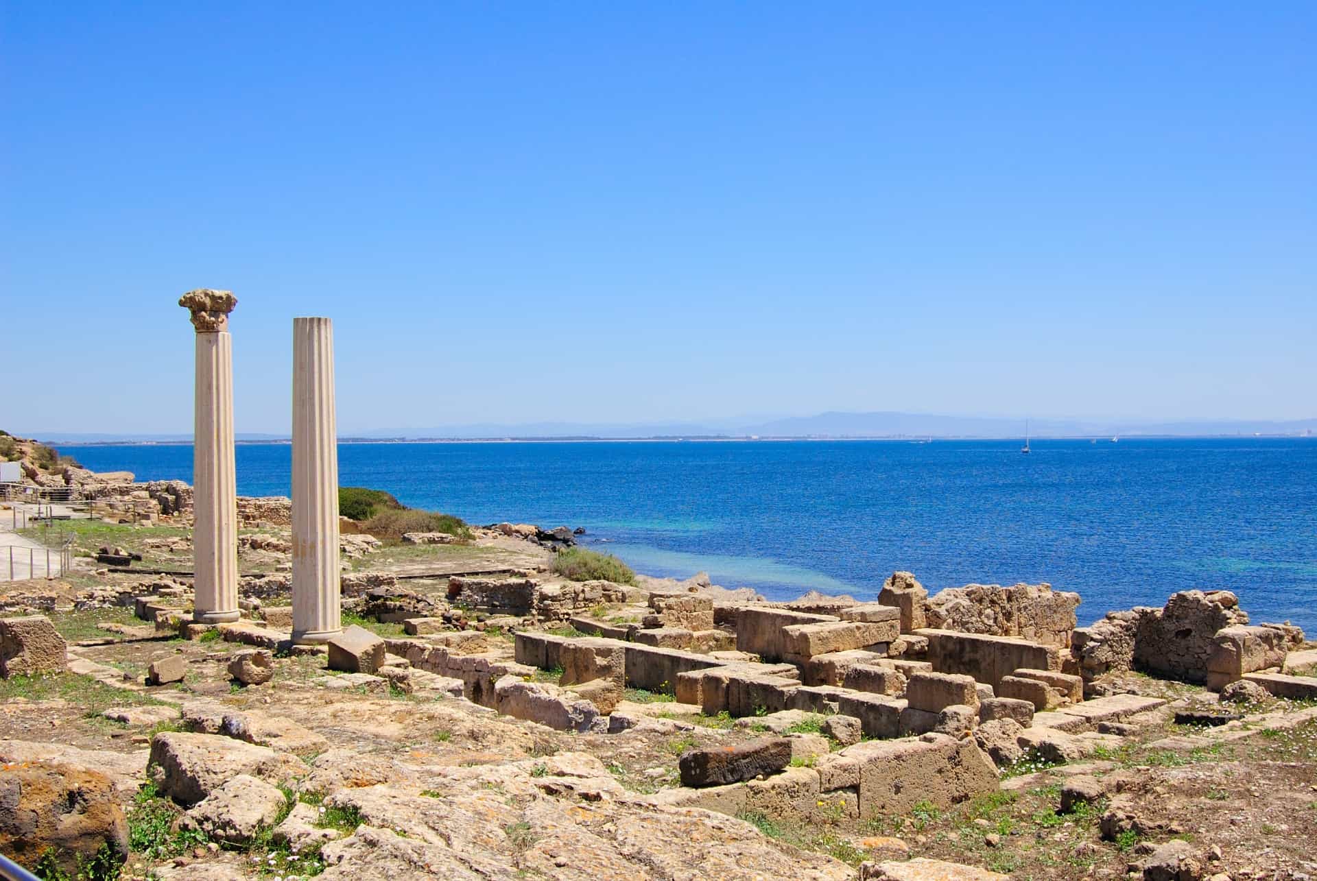site archeologique Tharros colonnes
