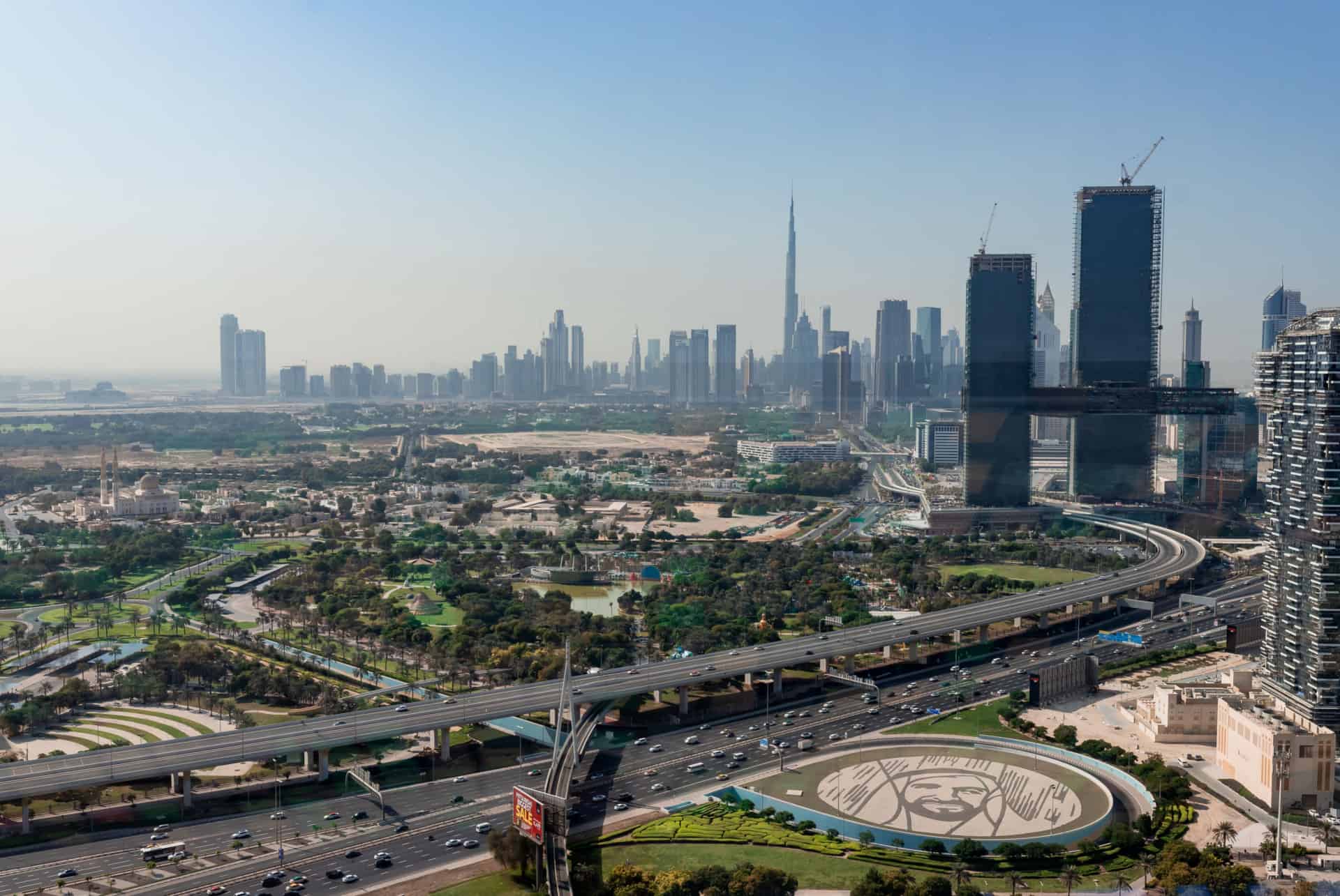 vue depuis sommet dubai frame