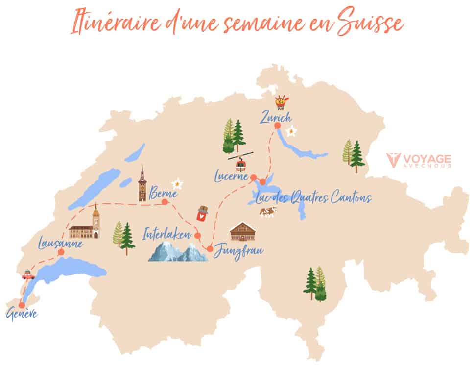 suisse une semaine itineraire