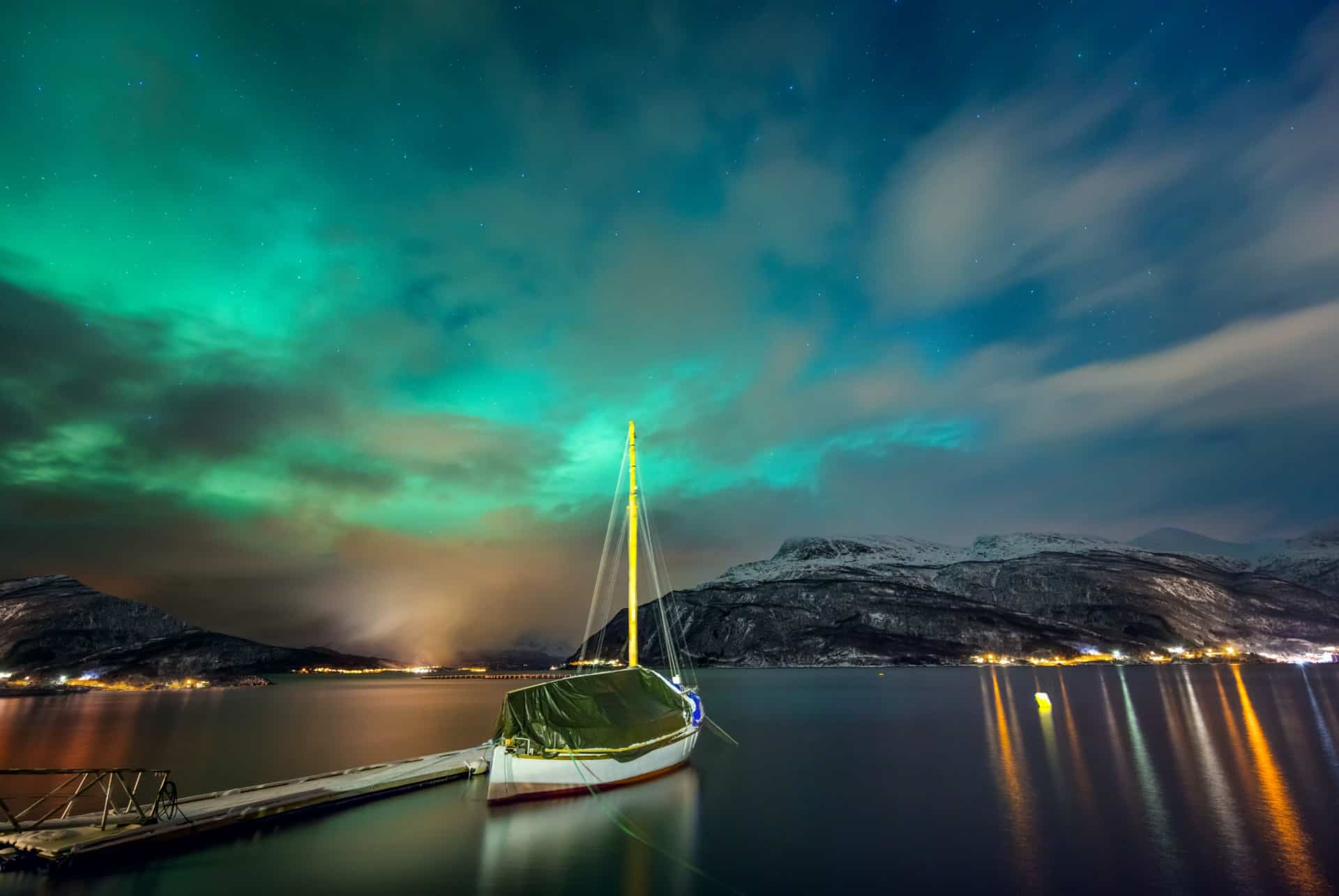 excursion bateau aurores boreales