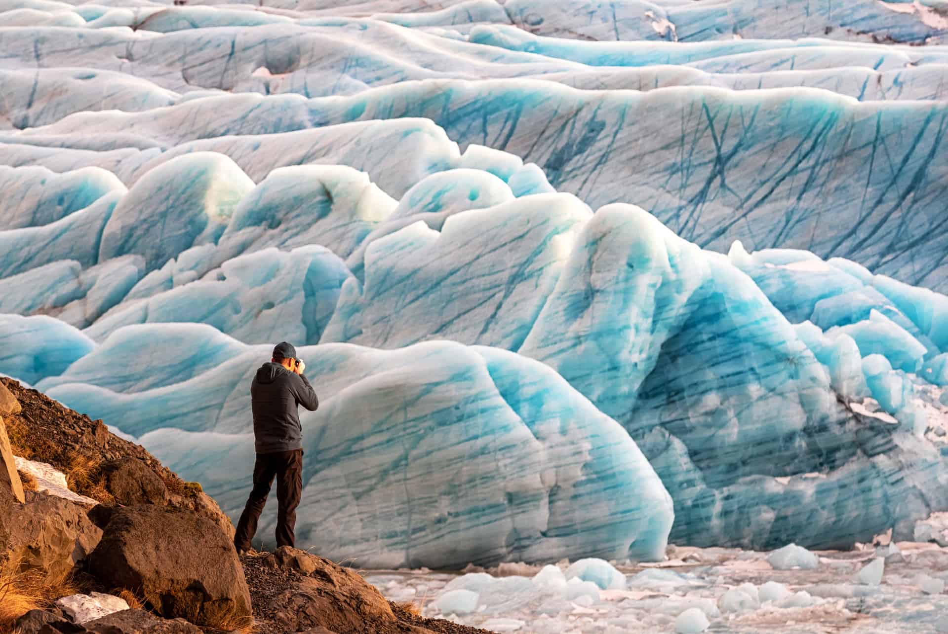 glacier islande en janvier