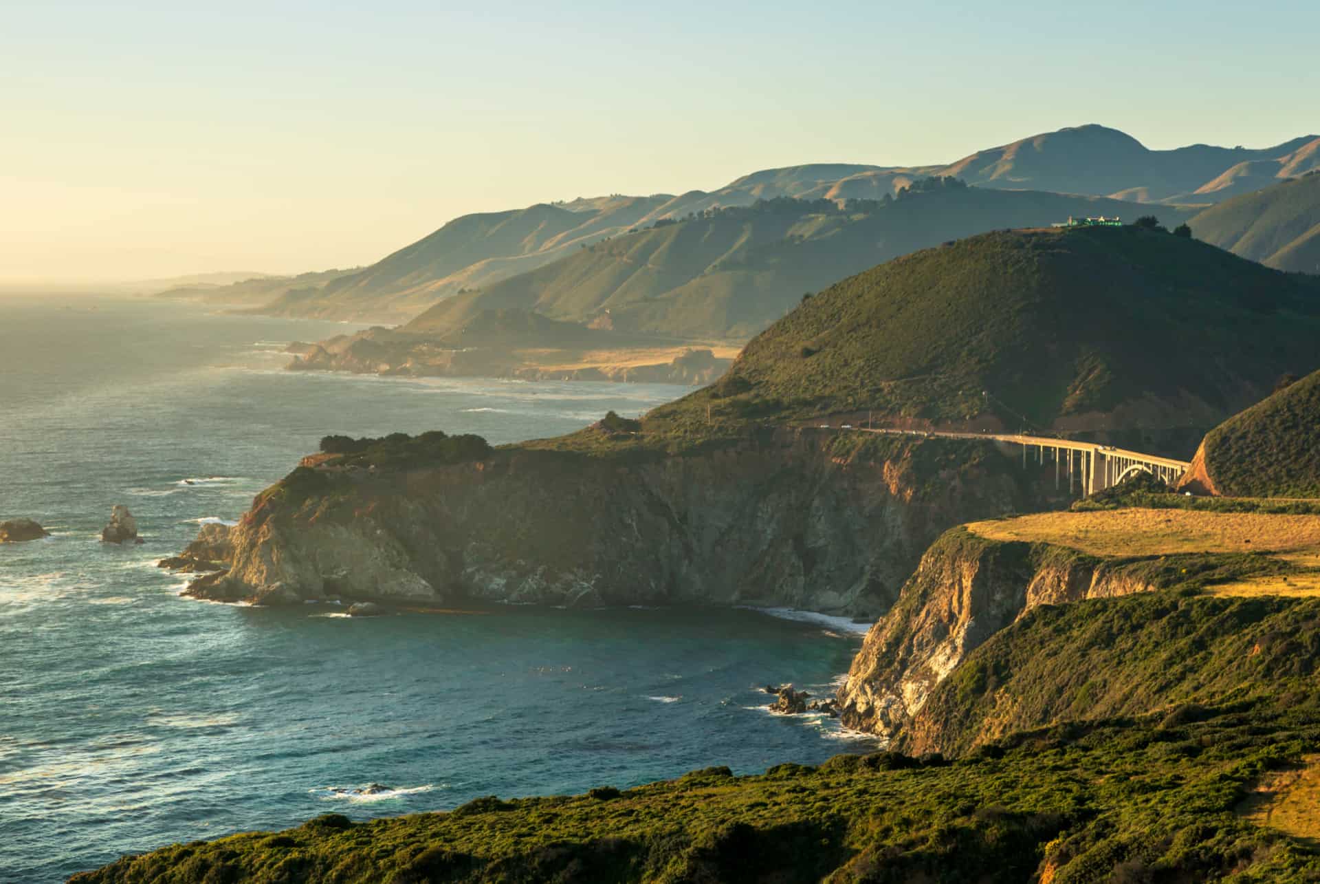 pont bixby californie road trip cote