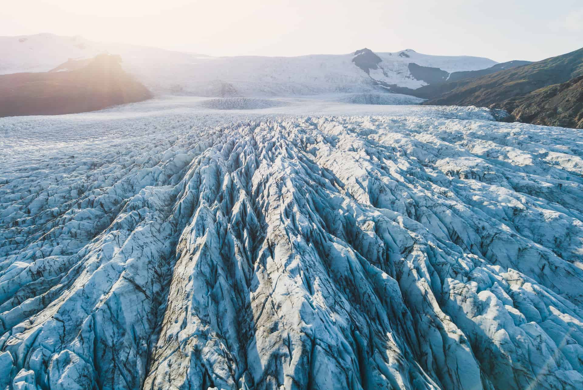 svinafellsjokull islande en janvier