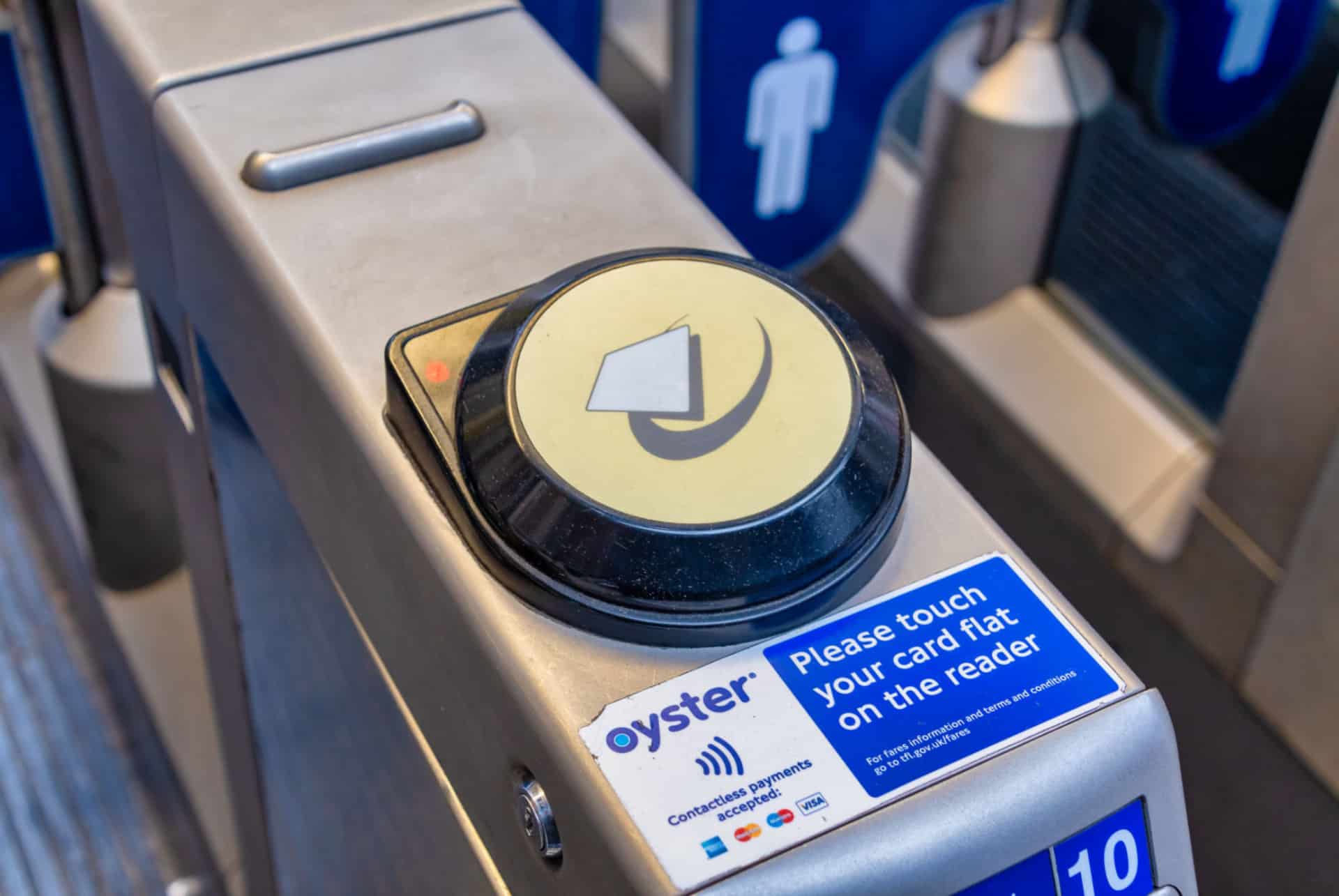 trajet avec la oyster card